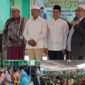 Dr TGH Hazmi Hamzar memperkenalkan H Hairul Warisin, Calon Bupati Lombok Timur di hadapan Jamaah Maraqitta'limat Kecamatan Suela 