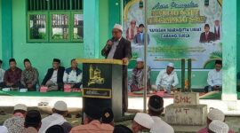 DR TGH Hazmi Hamzar  memberikan tausiah hikmah Peringatan Maulid Nabi Muhammad SAW